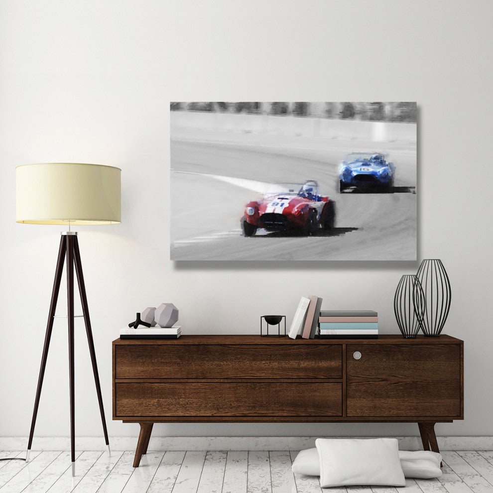 "AC Cobra Racing Monterey Watercolor" Fine Art Print