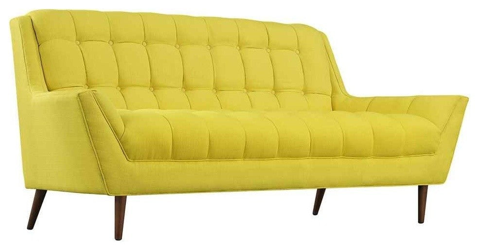 Modern Sunny Response Upholstered Fabric Loveseat