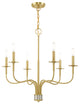 Livex Lighting Satin Brass 6-Light Chandelier