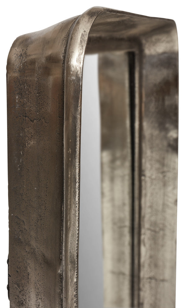 Vinod Wall Mirror, Vintage Silver