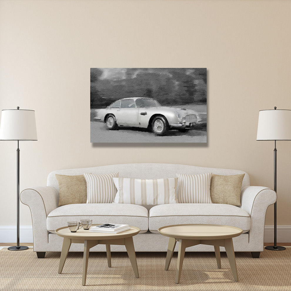 "Aston Martin DB5 Watercolor" Fine Art Print