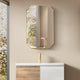 Allure Octagon Framed Bathroom Wall Mirror, Brushed Gold, 24"