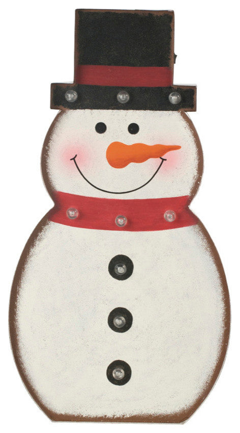 LED Marquee Snowman Sign