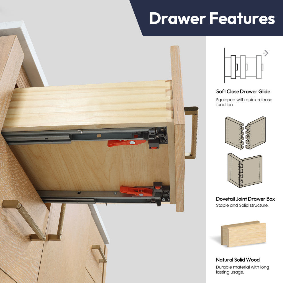 San Bath Vanity with Stone Top, Washed Ash Grey, 72", Double Vanity, No Mirror
