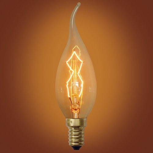 4-Pack Spiral Loop 40 Watt Edison Bulb, E12 Base