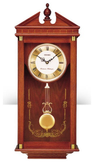 Seiko Clocks, Regal Oak Wall Clock With Pendulum