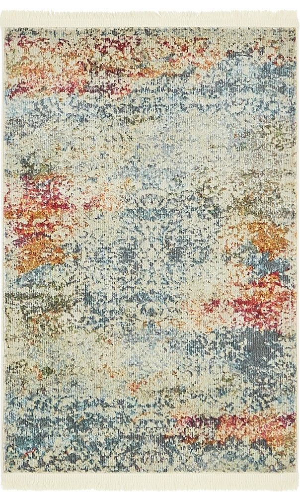 Unique Loom Cream Baracoa Panamericana 2' 2 x 3' 0 Area Rug