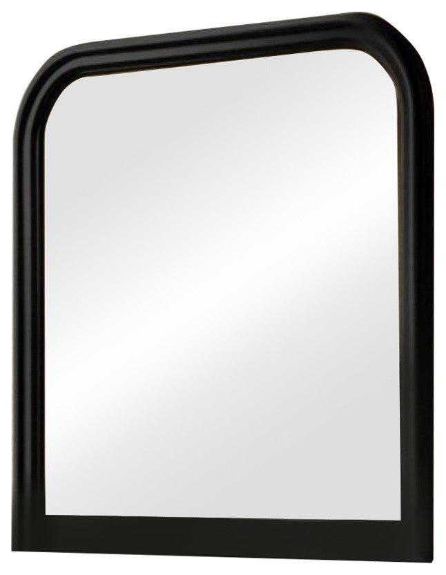 Benzara BM172127 Traditional Style Dresser Mirror, Black
