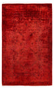 Overdyed One-of-a-Kind Hand-Knotted Area Rug Orange, 3' 3" x 5' 4"