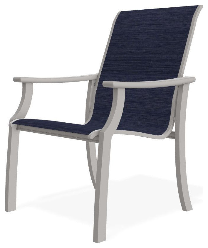 St. Catherine Sling Outdoor Armchair, Collect Indigo/Warm Gray