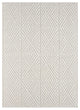 Nimes Diamond Mirage Area Rug, Ivory, 2'x7'3"