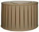 Shallow Drum English Box Pleat Basic Lampshade, 9"x10"x7", Beige, 17"x18"x11.5"