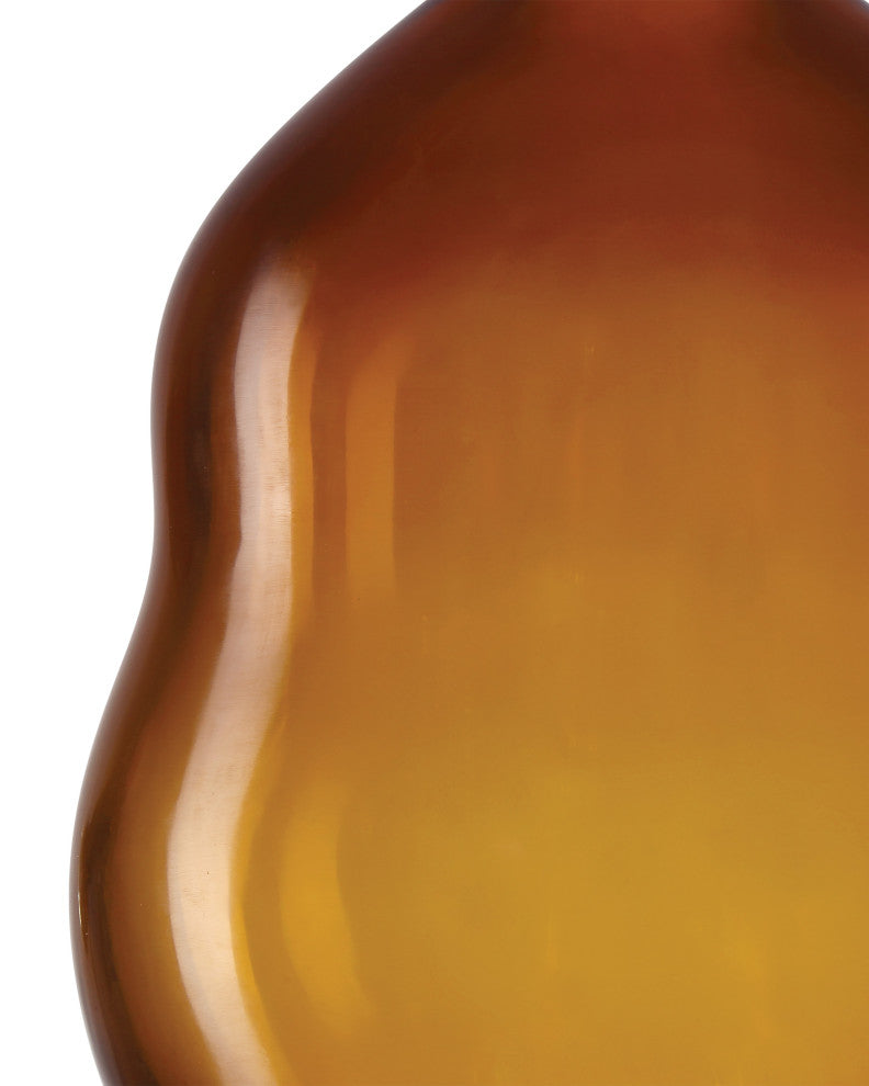 Amber & Gold Peking Medium Double Gourd Vase