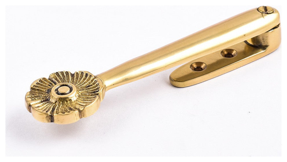 Stair Carpet Runner Holder Clips Floral Design Solid Cast Brass 5" Pair of 13