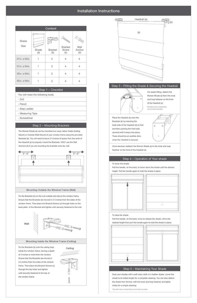 Madison Park Galen Basketweave Roman Shade, Ivory, 33"