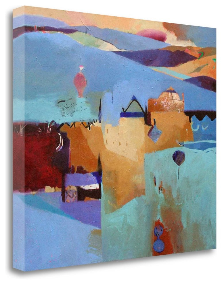 "Blue Atlas" By Gerry Dudgeon,Ready to Hang Giclee Print on Gallery Wrap Canvas