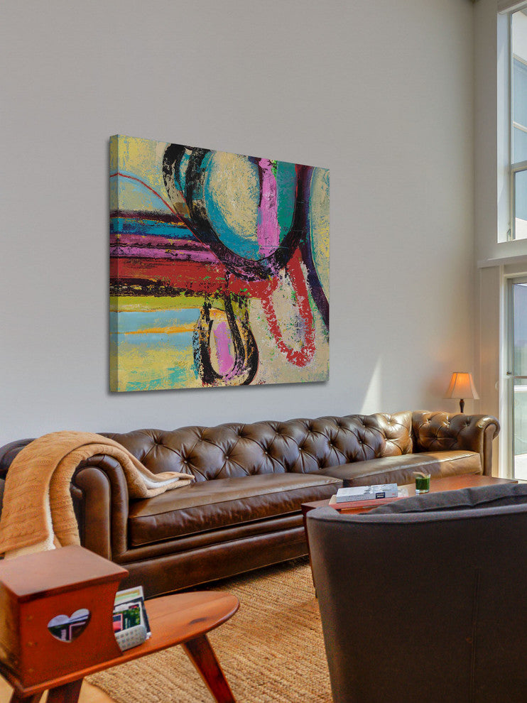 "Alpha" Painting Print on Wrapped Canvas by Julie Joy