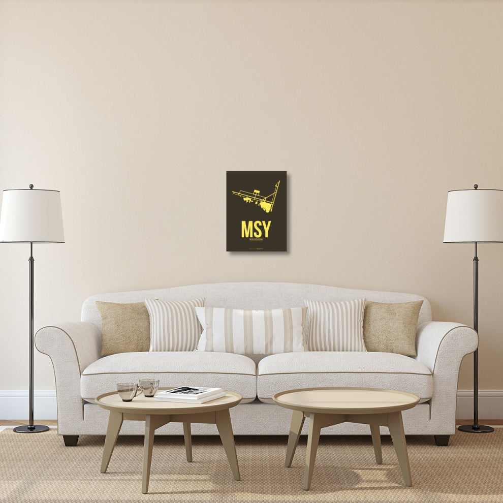 "MSY New Orleans Poster 3" Fine Art Print