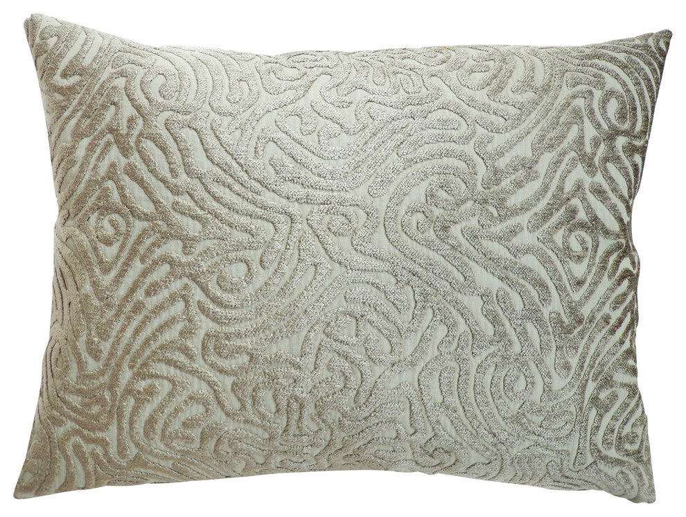 Ripple Lumbar Pillow, Taupe