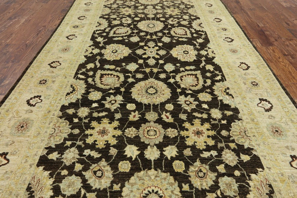 7'x12 Handmade Oriental Peshawar Rug, W2504