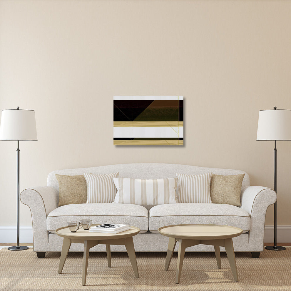 "Abstract  Brown And White" Fine Art Print