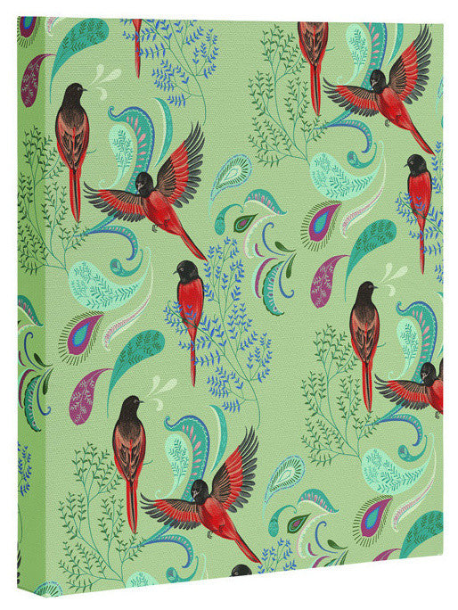 Deny Designs Pimlada Phuapradit Scarlet Minivet Art Canvas