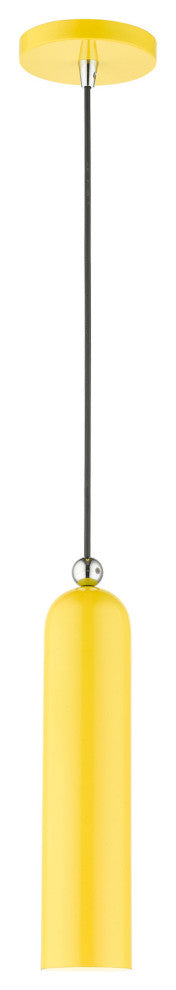 Shiny Yellow Mid Century Modern, Minimal, Urban, Scandinavian Pendant