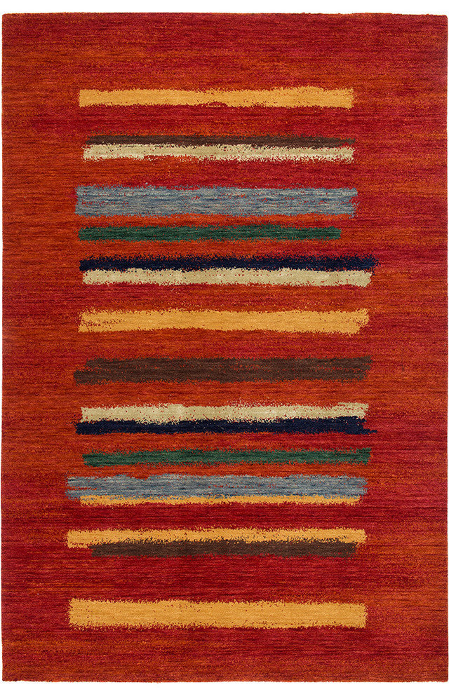 Kashgar Red Tibetan Rug, 6'x9'