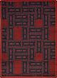 Any Day Matinee Rug, Admit One, Burgundy, 3'10"x5'4"