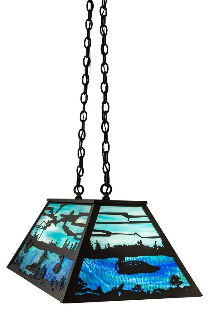 33 Long Loon Oblong Pendant