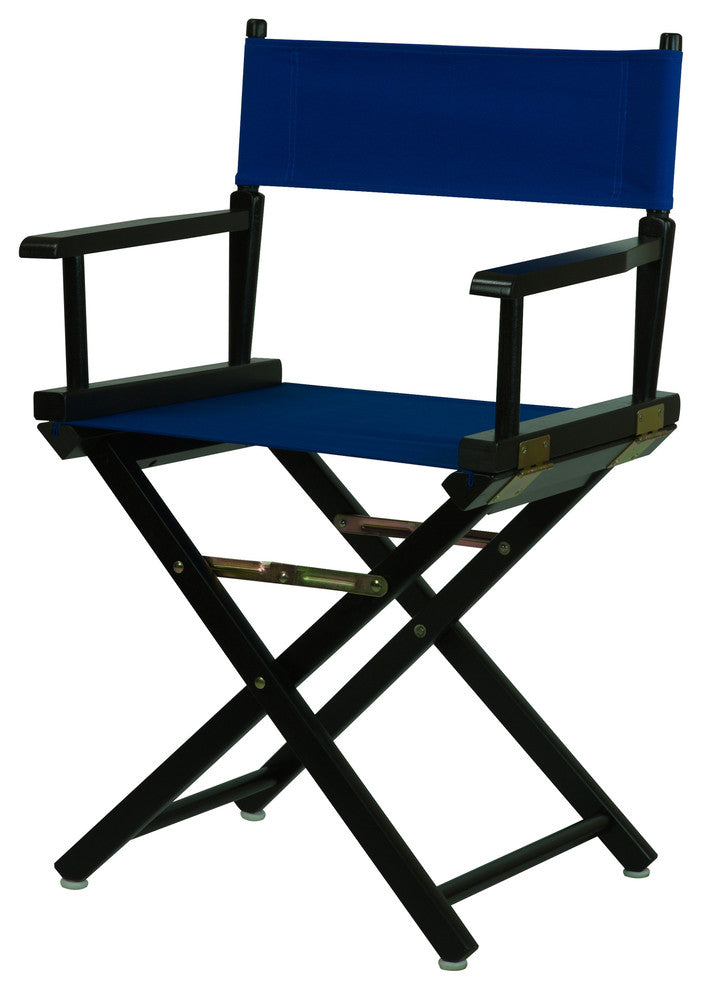018" Director's Chair Black Frame-Royal Blue Canvas