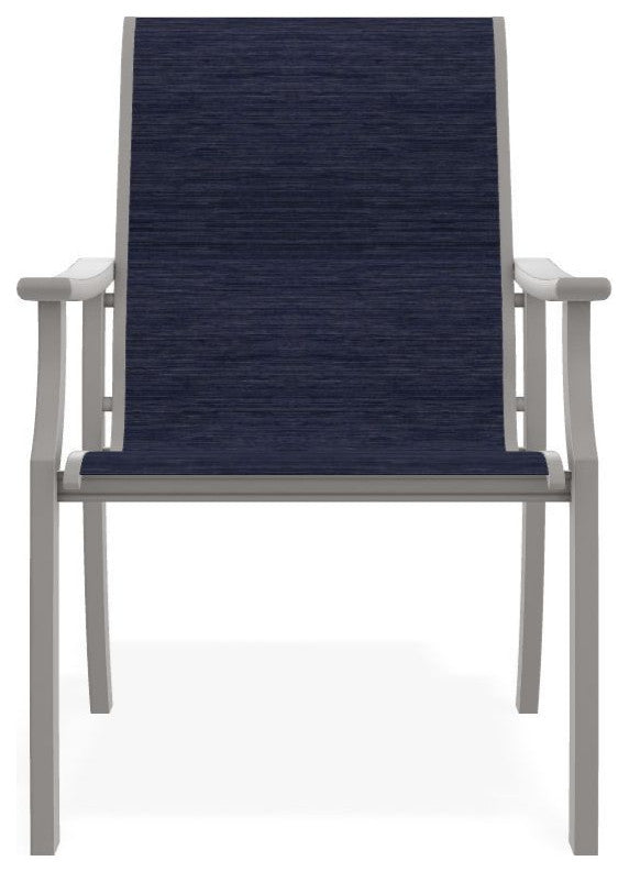 St. Catherine Sling Outdoor Armchair, Collect Indigo/Warm Gray
