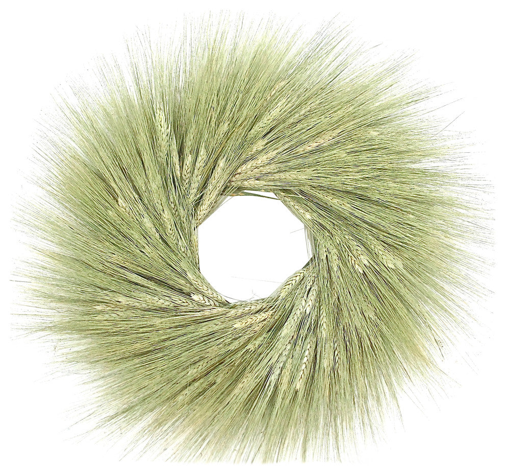 Green Wheat Wreath, 19"