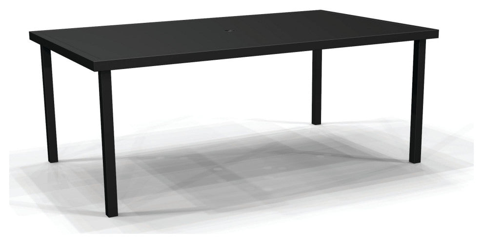 Solid Top 44" x 73" Rectangular Dining Table, Coastal Mist