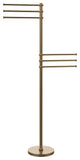 Towel Stand with 6 Pivoting 12" Arms, Brushed Bronze