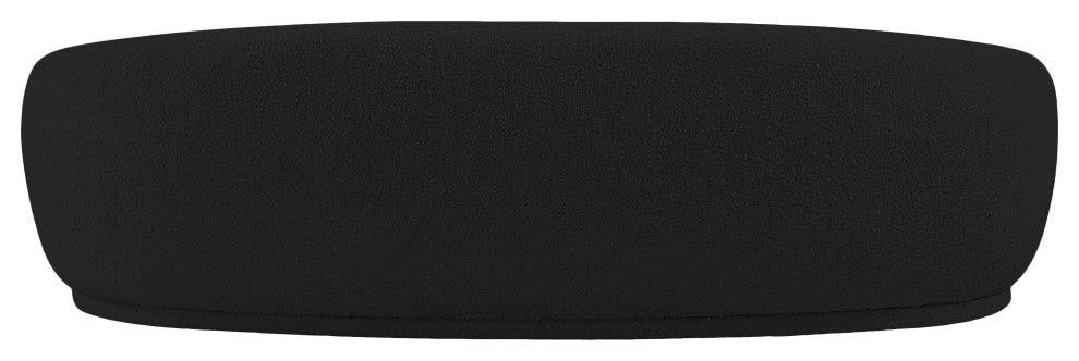 Hyde Boucle Fabric Upholstered, Black, Sofa