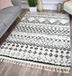 Moon Moroccan Tribal Shag Soft Touch Area Rug, Whisper White, 8' X 10'