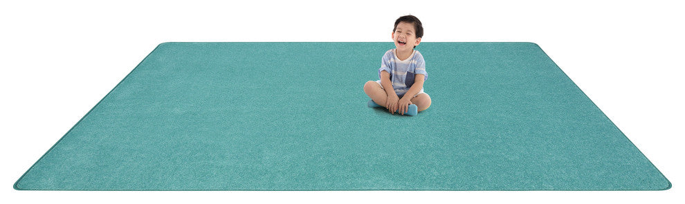 Kid Essentials Rug, Just Kidding, Seafoam, 12'x8'