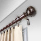 Plaid 1" Curtain Rod, Bronze, 160"-240"