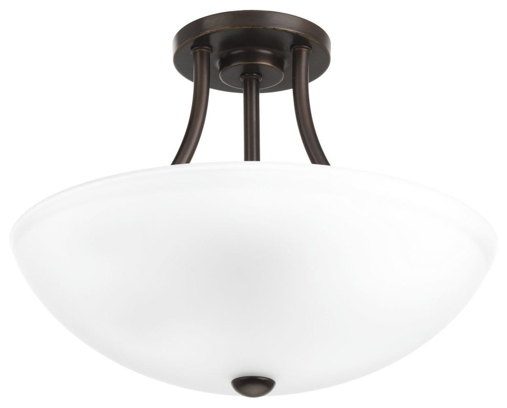 Gather 2-Light Semi-Flush Convertible Light, Antique Bronze