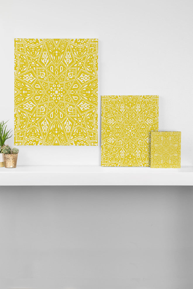 Deny Designs Aimee St Hill Amirah Yellow Art Canvas