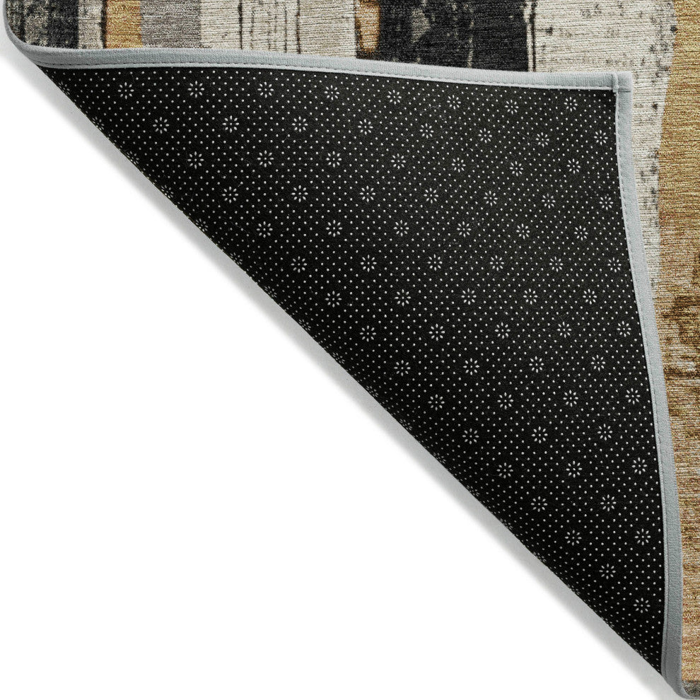 Machine Washable Indoor/Outdoor Chantille ACN1872 Taupe 5' x 7'6" Rug