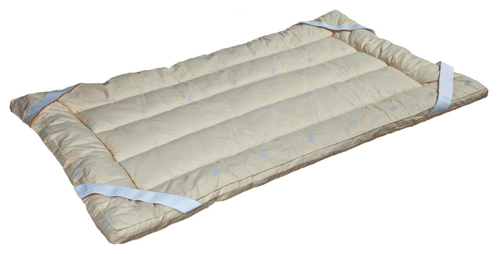 myTopper, 1.5" Washable Wool Mattress Topper, Full 54x76", Ivory