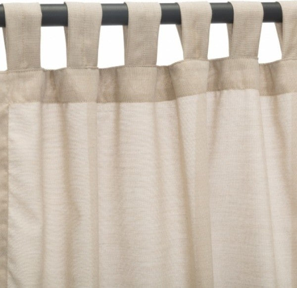 Shadow Wren Sunbrella Outdoor Single-Panel Curtain With Tabs, 96"