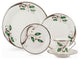 Lenox Holiday Nouveau Platinum White Christmas China for 8