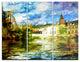 "Old Belgium Channel" Photo Metal Wall Art, 3 Panels, 36"x28"