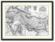 Persia Iraq Iran Afghanistan Vintage B&W Map Canvas Print, 28"x37"