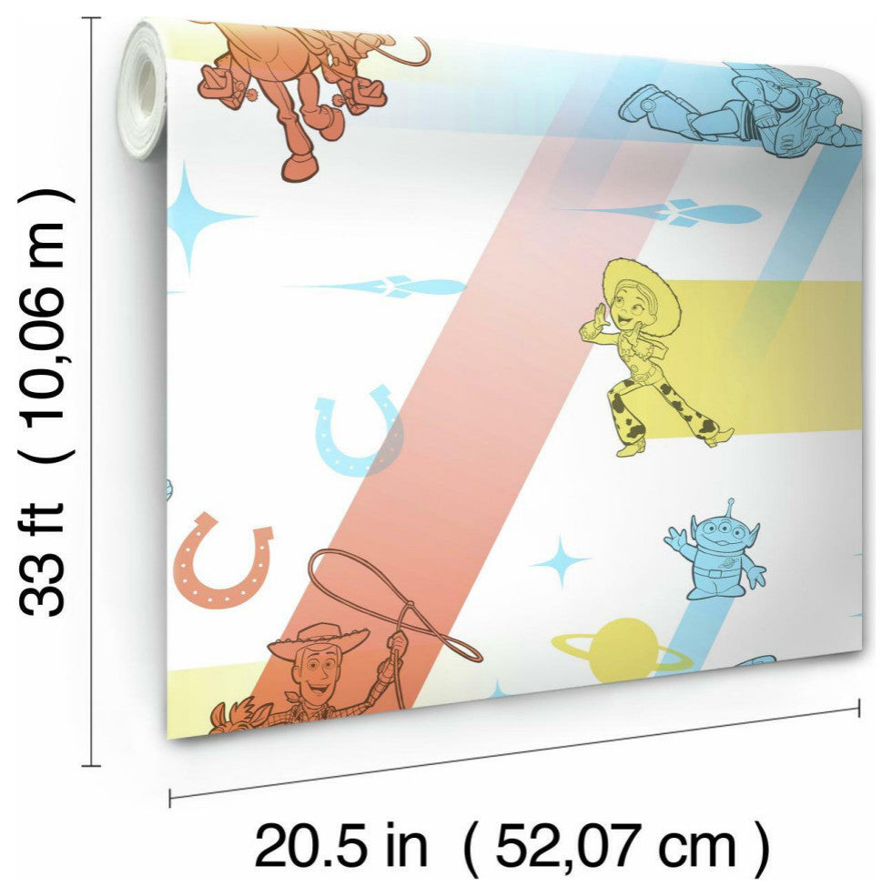 Disney and Pixar Toy Story 4 Retro Wallpaper