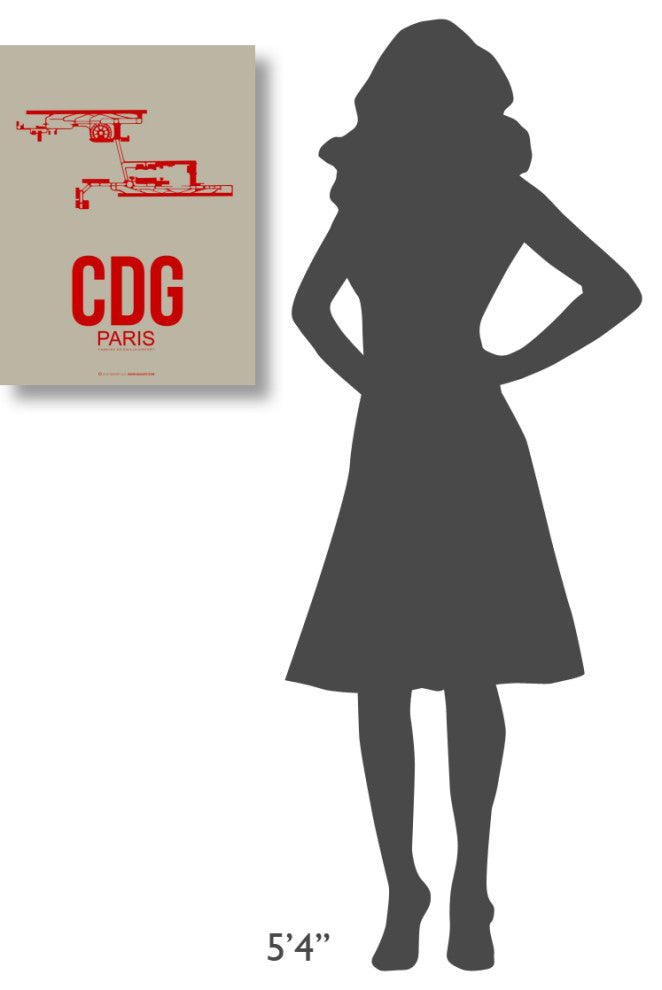 "CDG Paris Poster 2" Fine Art Print