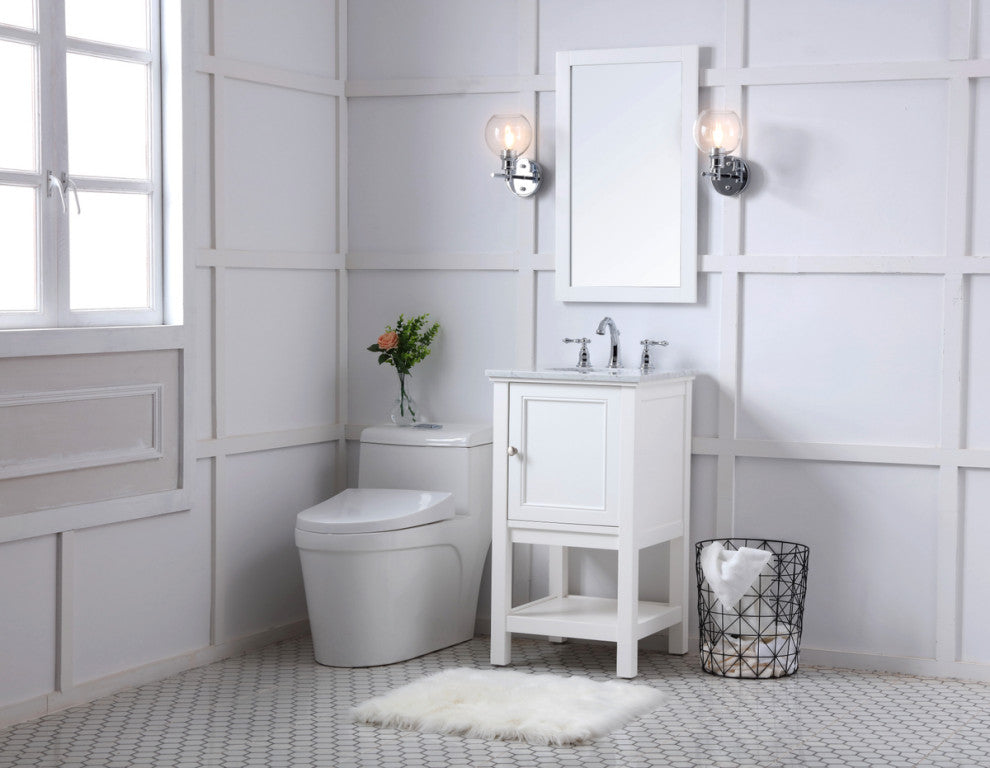 Matilda 19" Single Bathroom Vanity Set, White